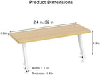 Desktop Clip-On Shelving Unit, 32in Single-Tier Overhead - Image 3