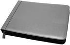 2Fold Zippered Business Checkbook Binder - 7 Ring Binder for Business Checks with Built-in Organizer and Card Case - PU Leather Portfolio for up to 600 3-Up Checks (Gray) - Image 7