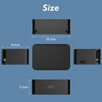 Power Strips with Cable Management Box, Surge Protector, Black - Image 4