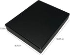 Lineco Drop Front Archival Storage Box, 8.75x10.75x1.5 in, Black, 2 Pack - Image 2