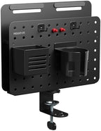 Mount-It! Desk Pegboard Organizer, 360 Rotation, Black - Image 2
