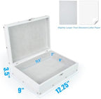 DreamsEden White Wooden Keepsake Box with Latch, Large Decorative Storage - Image 3