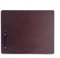 Dacasso Chocolate Brown Leather 17" x 14" Luxury Conference Table Pad - Leather Desk Blotter for Writing - Executive Desk Surface Protector by Dacasso