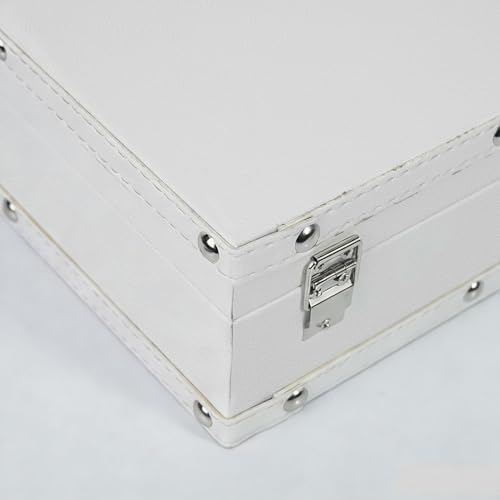 DreamsEden White Wooden Keepsake Box with Latch, Large Decorative Storage - Image 5