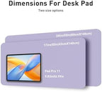 Aothia Faux Leather Desk Mat - Non-Slip PU Leather Desk Blotter, Waterproof Writing Surface, Large Desk Pad for Office & Home (Lavender, 55" x 17") - Image 5