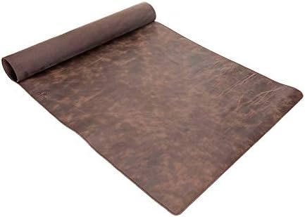 Venito Premium Leather Desk Pad Mat (36 X 19 inch) - Large Desk Mat for Keyboard and Mouse Home Office Accessories (Coffee Brown) - Image 5