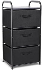 MAX Houser Dresser Storage with 3 Fabric Drawers, Black by MAXHouser