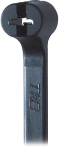 Thomas & Betts TY23MX 4" Black Cable Ties, 18 lb Tensile Strength, Stainless Steel Barb and Infinite Locking Positions, Weather and UV Resistant Nylon for Indoor and Outdoor Use, 1000 Pack by Thomas+%26+Betts
