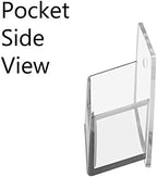 Marketing Holders Wall Business Card Holder with Hanging Hardware 24 Pocket Clear Acrylic Display Holds 3.5" x 2" Horizontal Printed Gift or Appointment Cards for Medical Facilities - Image 5