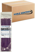 Kable Kontrol Cable Zip Ties, 14 Inch, 6000 Pcs, 50lbs Test, Purple by KABLEKONTROL%C2%AE