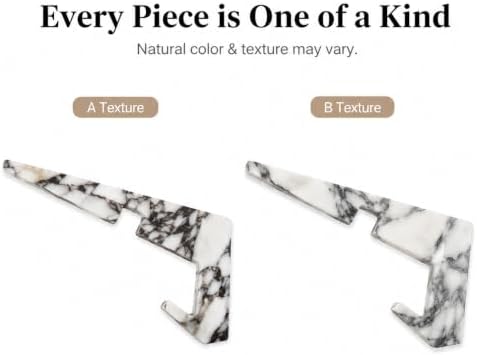 Natural Marble Tablet Stand, Large X-Shaped Display Holder - Image 5