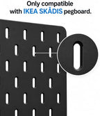 40 Pcs Black Angled Spool Hooks for IKEA SKADIS, Thread Spool Holder - Image 4