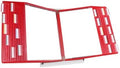 Tarifold Desktop Reference Display System, 30 Pockets, Expandable, Red by TARIFOLD