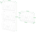Wall File Organizer for Office, 6 Pack Metal Wall Baskets Wall File Holder - Image 2