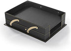 MOOGCO 12-Piece Leather Desk Set — Desk Pad 23.2" x 15.4", Double Document Tray, Pen Holder — Desk Organizer Set for Home Office & Executive Desk Accessories - Image 4