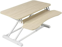 VIVO Light Wood 32 inch Standing Desk Converter, DESK-V000KF by VIVO