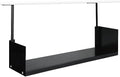 Lineshading Office Cubicle Shelf Storage Organizer Hanging File Organizer Cubicle Hanging Shelf Accessories Storage Bookshelf with Hooks for Home Desk (Black,36") by Lineshading