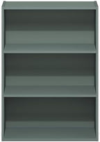 Furinno PASIR Book Shelf, 3-Tier Bookshelf, Storage Shelves Bookcase, 9.7 x 23.7 x 31.5, for Living Room, Bedroom, Home Office, Sage Green - Image 7
