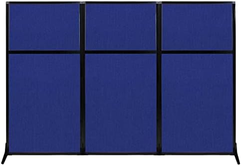Versare Workstation Partition | Portable Wall Divider | Modern Office Cubicle | Free Standing Privacy Screen | Flexible Work Space | 99" x 70" Royal Blue Fabric Panels by VERSARE