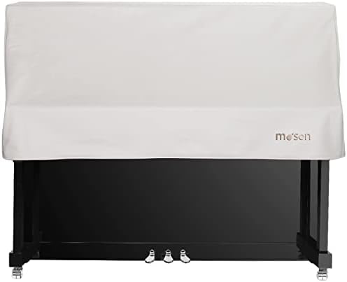 Piano Keyboard Cover Keep Your Upright Piano Safe with Our Dust Cover Cloth (White) - Image 2