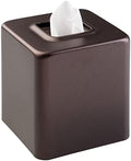 mDesign Steel Facial Tissue Box Cover/Holder for Bathroom Vanity Countertops - Bronze by mDesign