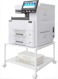 EMERIT Printer Stand,19.5''x19.5''x12.8'' 2 Tier Large Printer Laser Table Heavy Duty Rolling Printer Cart with Wheels for Home Office -100 LBS Each Tier by eMeritDirect