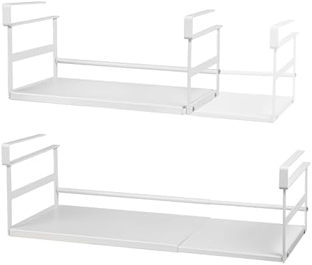 Under Shelf Storage Basket, 2-Pack Under Cabinet Shelf Organizer by Selosiz