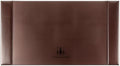 Professional Leather Desk Mat Brown Writing Surface, Raised Edge Stitching Desk Protector, Large Leather Executive Desk Pad (30" x 18") by Unknown