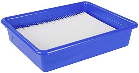 Storex Letter Size Flat Storage Tray – Organizer Bin for Classroom, Office and Home, Blue, 5-Pack (62517A05C), 10 x 13 x 3 Inches - Image 5