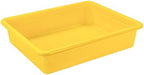 Storex Letter Size Flat Storage Tray – Organizer Bin for Classroom, Office and Home, Yellow, 5-Pack (62519U05C) , 10 x 13 x 3 Inches - Image 4