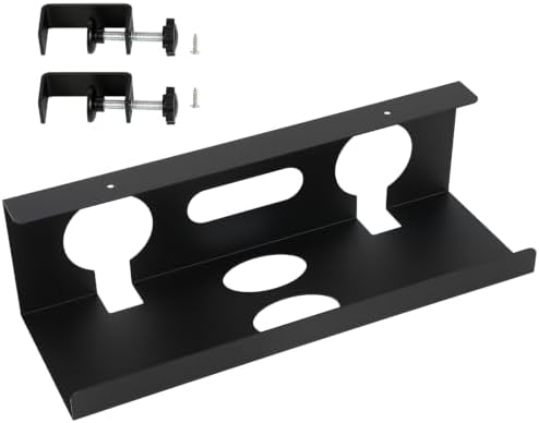 Under Desk Cable Management Tray, Heavy Duty Cord Organizer Clamp Mount by Xtellar