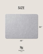 BARoyal Office Chair Mat for Hardwood Floor Under Desk Computer Rolling Chair Mat for Wood/Tile Floor Non-Slip Heavy Duty Desk Rug PVC Plastic Hard Floor Protector 30" x 48"(Mist) - Image 6