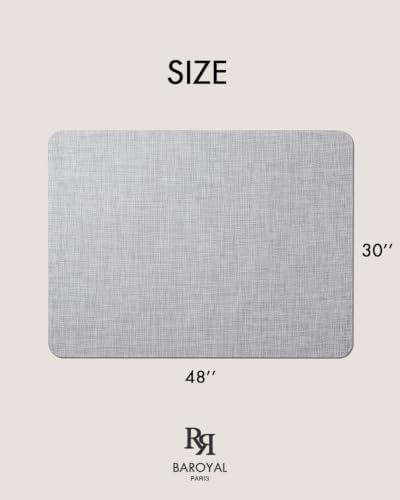 BARoyal Office Chair Mat for Hardwood Floor Under Desk Computer Rolling Chair Mat for Wood/Tile Floor Non-Slip Heavy Duty Desk Rug PVC Plastic Hard Floor Protector 30" x 48"(Mist) - Image 6