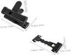PRETYZOOM 360° Rotatable Easel Brush Holder Clip and Paper Document Copy Holder for Artists and Typists, Flexible Paint Brush Organizer with Double-head Clamp for Art Studio and Office Use - Image 2