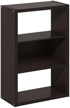 Furinno Viola 3-Tier Book Shelf, Extra Thick Frame Bookshelf, Dark Oak - Image 5
