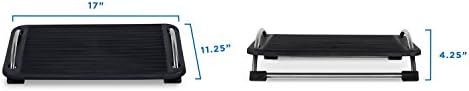 Mount-It! Tilting Footrest Under Desk | Ergonomic Office Foot Rest Adjustable | Computer Desk Foot Support | Large Platform Elevated Office Footrest with Non Slip Platform - Image 5