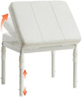 TIOPGHAD Adjustable Ottoman Pouf, 60 Degree Tilt Footrest, Beige by TIOPGHAD