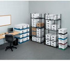 Bankers Box 6-Pack Basic Duty File Storage Boxes with Lids, Letter/Legal, STOR/FILE, (57036-04) - Image 2