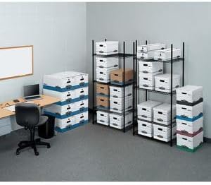 Bankers Box 6-Pack Basic Duty File Storage Boxes with Lids, Letter/Legal, STOR/FILE, (57036-04) - Image 2