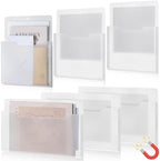 Fuutreo Magnetic Wall File Holder,6pcs,Clear,Horizontal & Vertical by Fuutreo