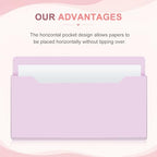 Fuutreo Magnetic Wall File Holder,6pcs,Aesthetic Color,Horizontal-large - Image 3