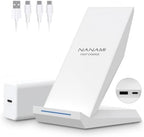 Wireless Phone Charger Stand for iPhone Samsung with 30W PD Adapter by NANAMI