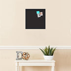 PinPix 15x15 inch Cork Bulletin Board. This Decorative Framed Pin Board Comes with Diamond Pattern in Black Design and Satin Black. Ideal for Home, Office Decor or School (PinPix-120) - Image 3
