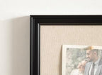 Kate and Laurel Adlynn Rectangle Framed Linen Fabric Pinboard, 15 x 24, Black, Traditional Beveled Accent Bulletin Board for Vintage Home Wall Organization or Aspirational Vision Board - Image 6