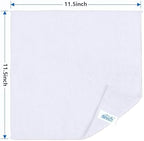 HOMEXCEL White Microfiber Cleaning Cloth 400 Pack, Microfiber Towel for Cars, Lint Free, Scratch-Free, Highly Absorbent, and Cleaning Rags for House, Window and Glass, Cars, TV Screen 11.5 X11.5 inch - Image 2
