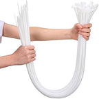 Nuanchu 100 Pcs 36 Inch White Zip Ties Heavy Duty Cable Ties by Nuanchu
