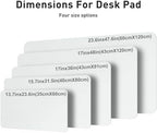 Aothia Faux Leather Desk Mat – Large Mouse Pad, Non-Slip PU Leather Blotter, Waterproof Writing Surface for Office and Home (Barely Grey, 47.2" x 23.6") - Image 5