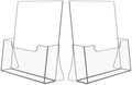 NIUBEE Acrylic Brochure Holder 8.5 x 11, Flyer Holder Stand Display, 2 Pack by NIUBEE
