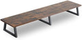 TEAMIX 42 inch Large Dual Monitor Stand Riser,TV Riser,Desk Shelf Organizer by TEAMIX