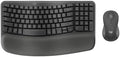 Logitech Wave Keys MK670 Wireless Ergonomic Keyboard Mouse Combo - Graphite by Unknown